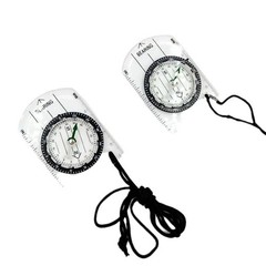 1pc new outdoor mini acrylic transparent scale compass, map measurement directio