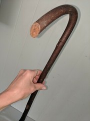 Antique Vtg 36 1/2″ Bentwood Hard Wood Cane Walking Stick