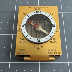 Rare Vintage Silva Huntsman Compass Sweden w/ Box & Instructions Sun Watch