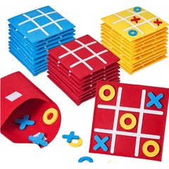 10pcs Felt For For Tac Toe Tokens for Team Building and Friend Gatherings