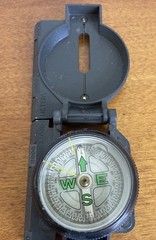 NRA ILA Military Engineering Hunting Hiking Camping Outdoor Compass Black