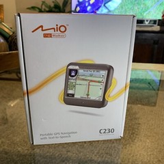 Mio Digi Walker Model C230 Portable GPS Navigation Text To Speech Powers On
