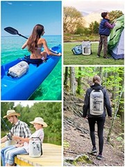 Waterproof Dry Bag for Men & Women – 5L/10L/20L//40L Roll Top 30L – White