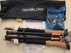 2 TREKOLOGY TREK-Z 2.0 Cork : Foldable Trekking Poles with CorkHandle UpTo 110cm