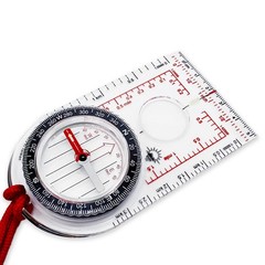 Ultra Lightweight Baseplate Map Compass with Declination Scale – Accurate Orient