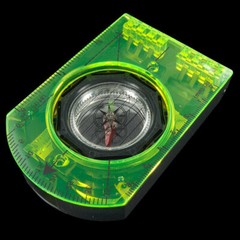 Explorer Folding Compass With Sighting/Signaling Mirror Ruler Inclination Scale