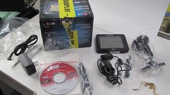LG LN740 Portable Navigator 4″ touch screen LCD IOB Tested w accessories AS-IS