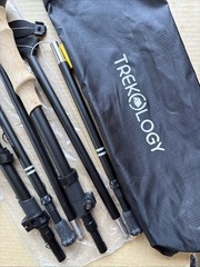 Trekology Aluminum Foldable Trekking Poles Trekz XE Black NOB