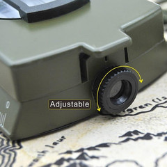 Military Lensatic Sighting Compass Waterproof and Shakeproof with Map Measurer D