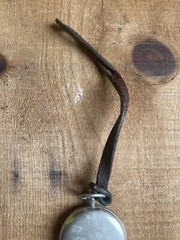 Antique 1910s-20s Keuffel Esser Co Pocket Compass w Leather Strap Hunting Survey