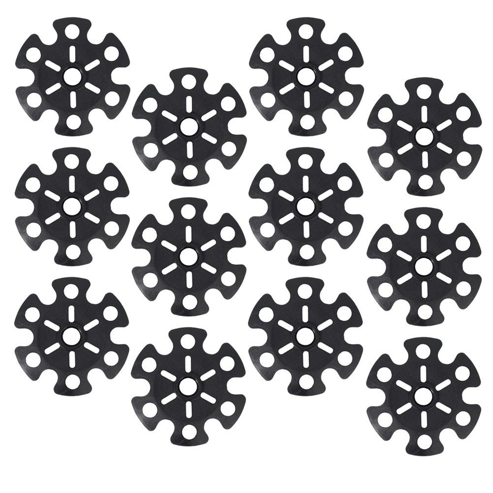 12Pcs Outdoor Climbing Trekking Pole Covers Snowflake Disk Walking Stick Cover