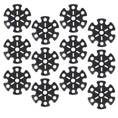12Pcs Outdoor Climbing Trekking Pole Covers Snowflake Disk Walking Stick Cover
