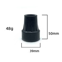 Rubber Trekking Pole Tips 5pcs 19mm Fit for Canes Crutches All Terrain