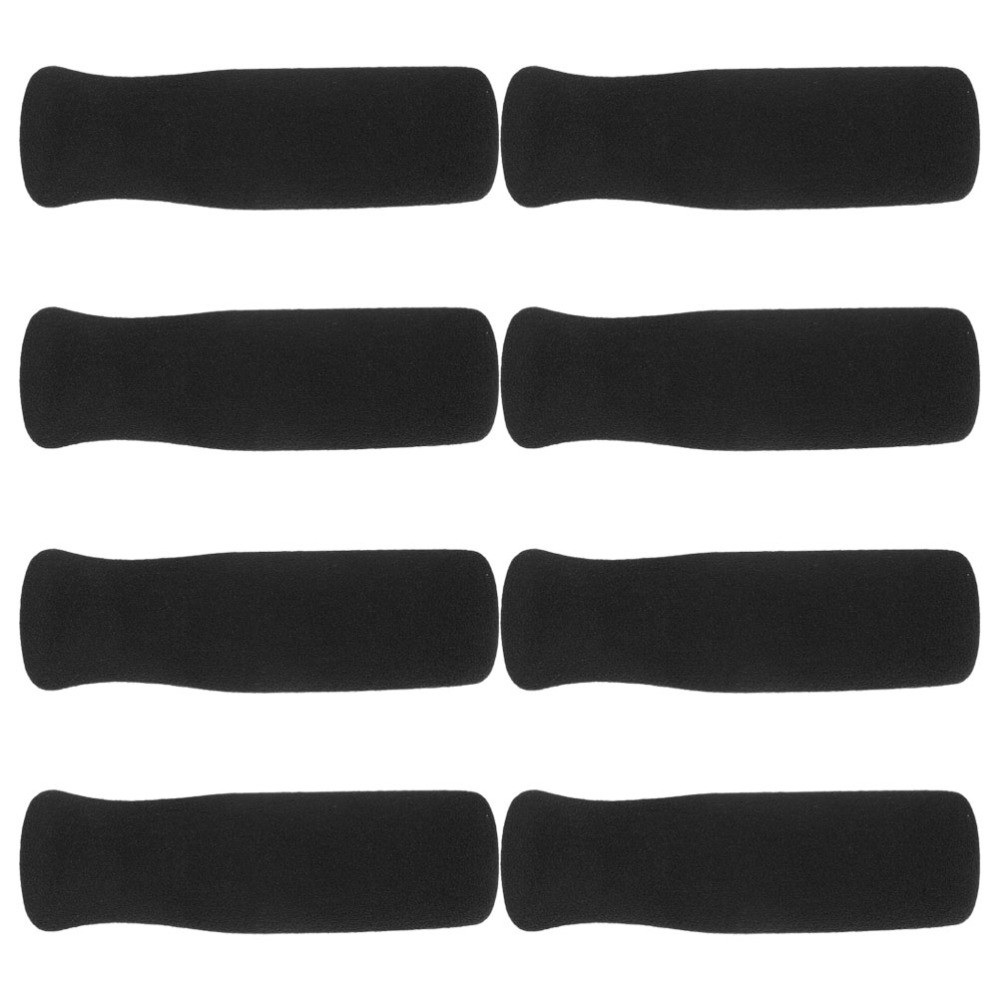 8Pcs Lightweight Foam Walker Hand Grips Cushions Easy Install Black Replacement