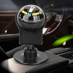 2PCS LC282 ABS Portable Car Compass Guide Ball With Suction Cup Outdoor