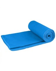Fit-flip towel / shower cover in microfiber 90×180 cm, blue
