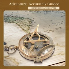 So You Can Sundial Compass Gift Hiking – Camping – Keepsake Engraved Compass …