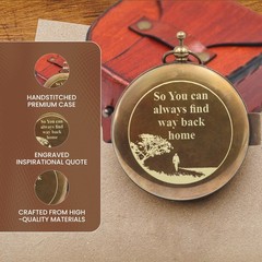 So You Can Sundial Compass Gift Hiking – Camping – Keepsake Engraved Compass …