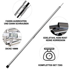 SANLIKE Tent Poles for Tarp, 6.6′ (Length only), – Set of 2 – 0.75” Dia