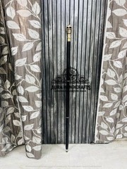 AURA 37″ Skull Brass Handle Walking Stick Rosewood Cane Grandfather/Mother Gift