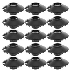 30Pcs Reusable Hiking Pole Baskets Black Trekking Walking Stick Accessory