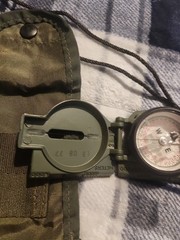 CAMMENGA LENSATIC MILITARY COMPASS New PHOSPHORESCENT MODEL 27 OD Green