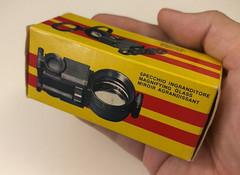 Optic Wonder 3 x 35 Vintage Wondascope Italy Compass Magnifying Binocular in Box