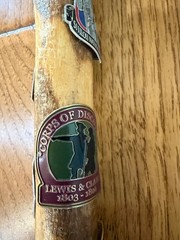 Wooden Hiking Walking Stick 30.5″ With 18 Medallions