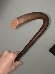 Antique Vtg 36 1/2″ Bentwood Hard Wood Cane Walking Stick