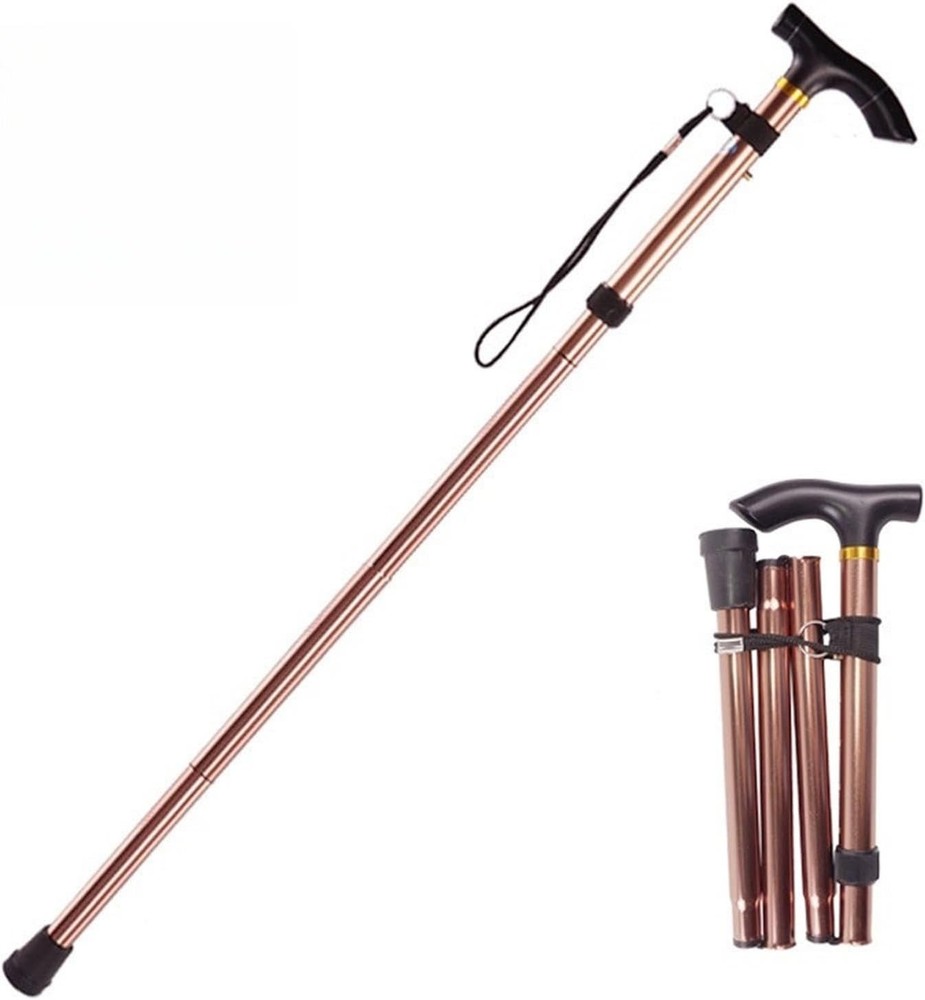 Adjustable 33” to 37” Walking Cane Hiking Poles with Ergonomic Handle