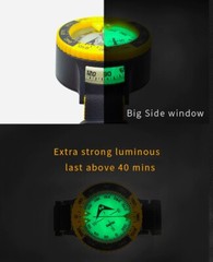 Liquid Filled Underwater Scuba Diving Navigation Orienteering Wrist Compass Pro