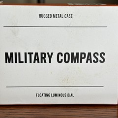 Wren Military Compass With Floating Luminous Dial Rugged Metal Case New In Box