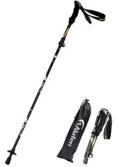 A ALAFEN Aluminum Collapsible Ultralight Travel 1 PC(1 Pole), A_Black