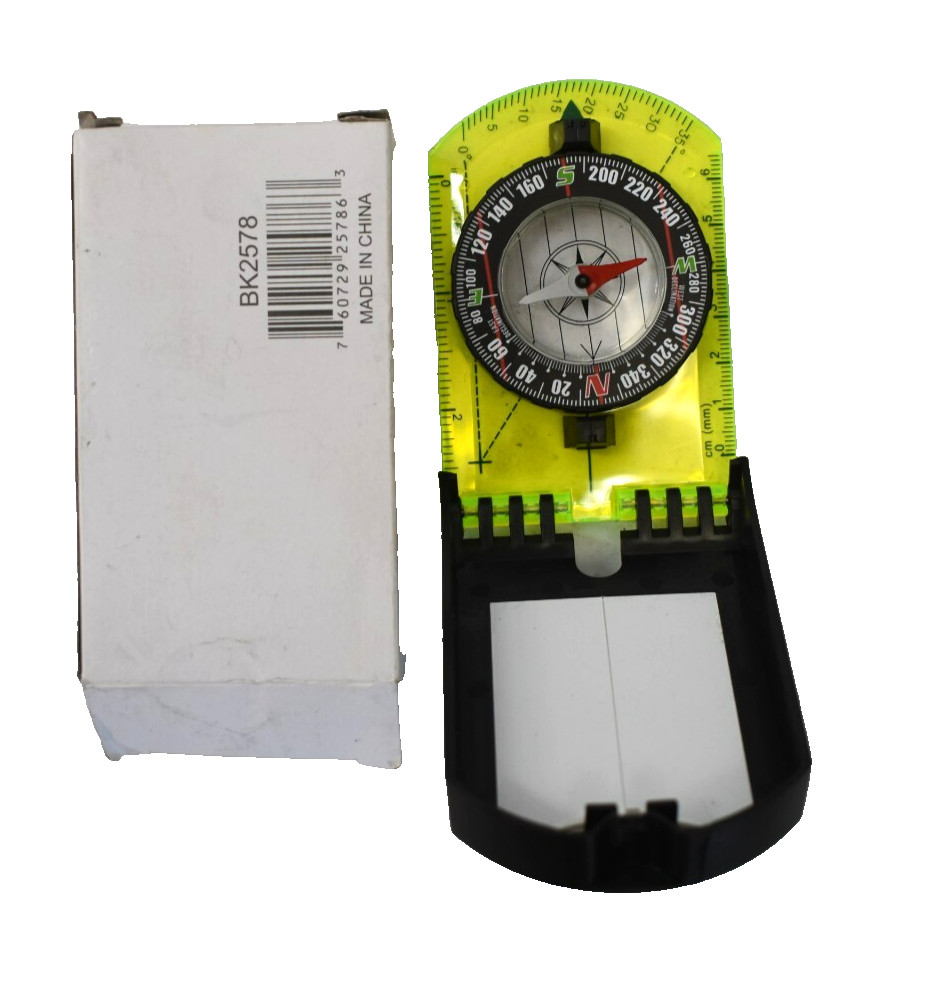 Multi Functional Survival Compass w Signal Mirror Bk2578 3-1/2″ X 2-1/2″