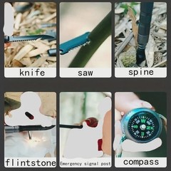 Trekking Pole Travel Walking Stick, Multifunctional Lightweight Aircraft Alumi