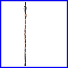 Handcrafted Nature Wood Hiking Stick 55 Inches Long – with Hand Strap and Rub…