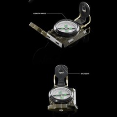 Brujula de Bolsillo Estilo Militar para Camping Equipo de Supervivencia Compass