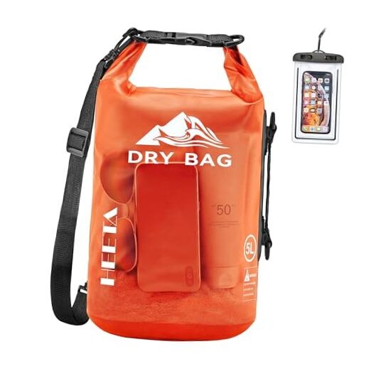 Orange Waterproof Dry Bag – 5L/10L//30L/40L Roll Top 20L – Orange