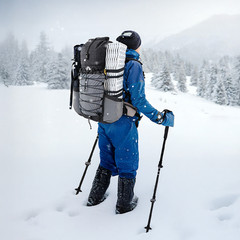 Night Cat Durable Trekking Poles: Carbon Fiber Enhanced for Superior Support