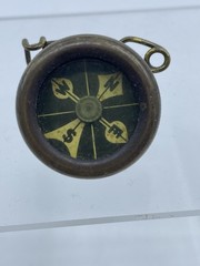 Marble’s Coat Compass Gladstone Michigan brass pin back screw case