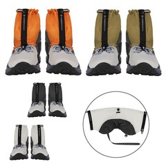 Lightweight Adjustable Low Gaiters for Outdoor Activities in All Weather