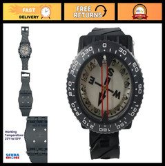 Diving Compass for Scuba – Wrist/Bungee Mount, Easy-to-Read Navigation Tool, Dur