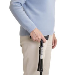Folding Cane, 5-Level Adjustable Height, Walking Stick Lightweight Black