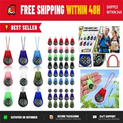 Mini Pocket Compass for Kids – 25 Pack Hiking Survival Keychain