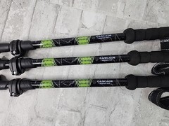 Cascade Mountain Tech Trekking Poles 54 inch Locking Cork Grip Lot of 3