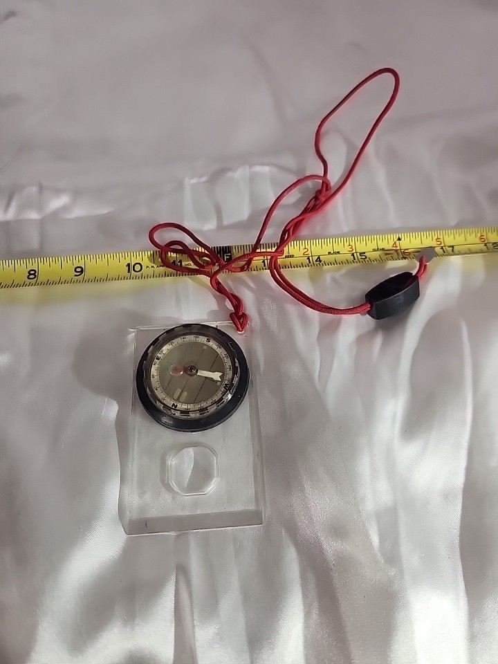 Map Pocket Compass & Ruler & Lanyard for Survival Kits