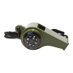 Outdoor Safety Whistle with Built-in For compass and Thermometer for Hiking