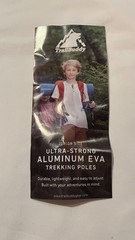 TrailBuddy Trekking Aluminum Eva Hiking Poles, Pair of 2, Junior Size – NEW