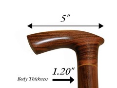 Wooden Walking Cane – Handcrafted in Central America, Luxury Laurel Wood
