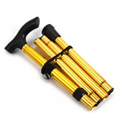 Telescopic Walking Stick Hiking Trekking Poles Aluminum Alloy Folding Cane